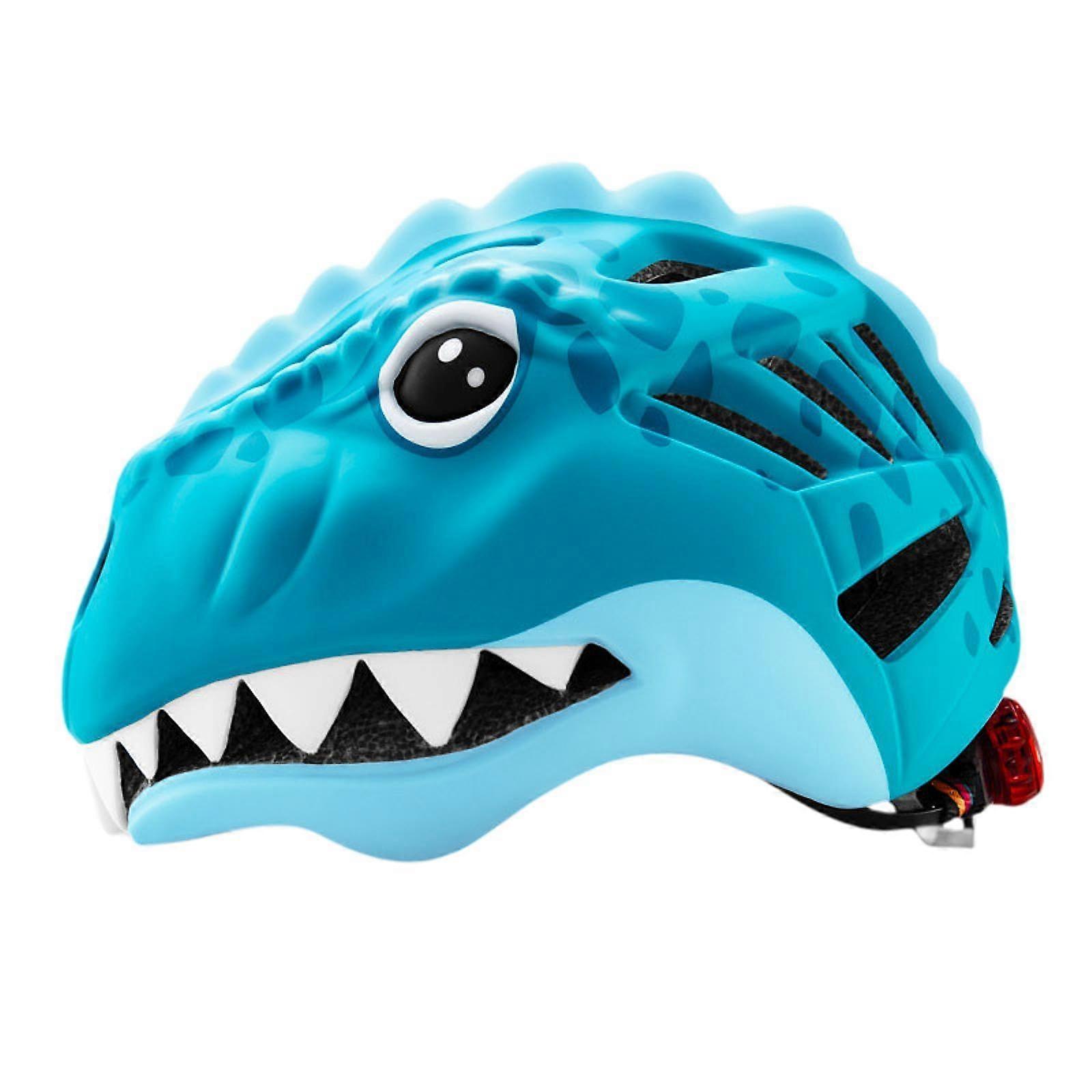 Bicycle Helmet for Kids, Kids Bicycle Helmet, Dinosaur Shaped Protective Gear, Bicycle Helmet for Balance, Car, Climbing, Cycling blue