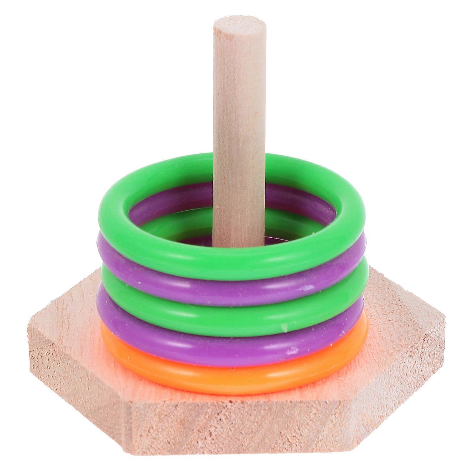 Bird Toys Set Parakeet Training Toy Assorted Color 7X8X7.5CM Boredom Release Puzzle Solving 1Pack