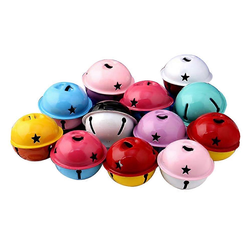 20pcs Jingle Bells for DIY Craft Projects with Iron Material and Assorted Colors