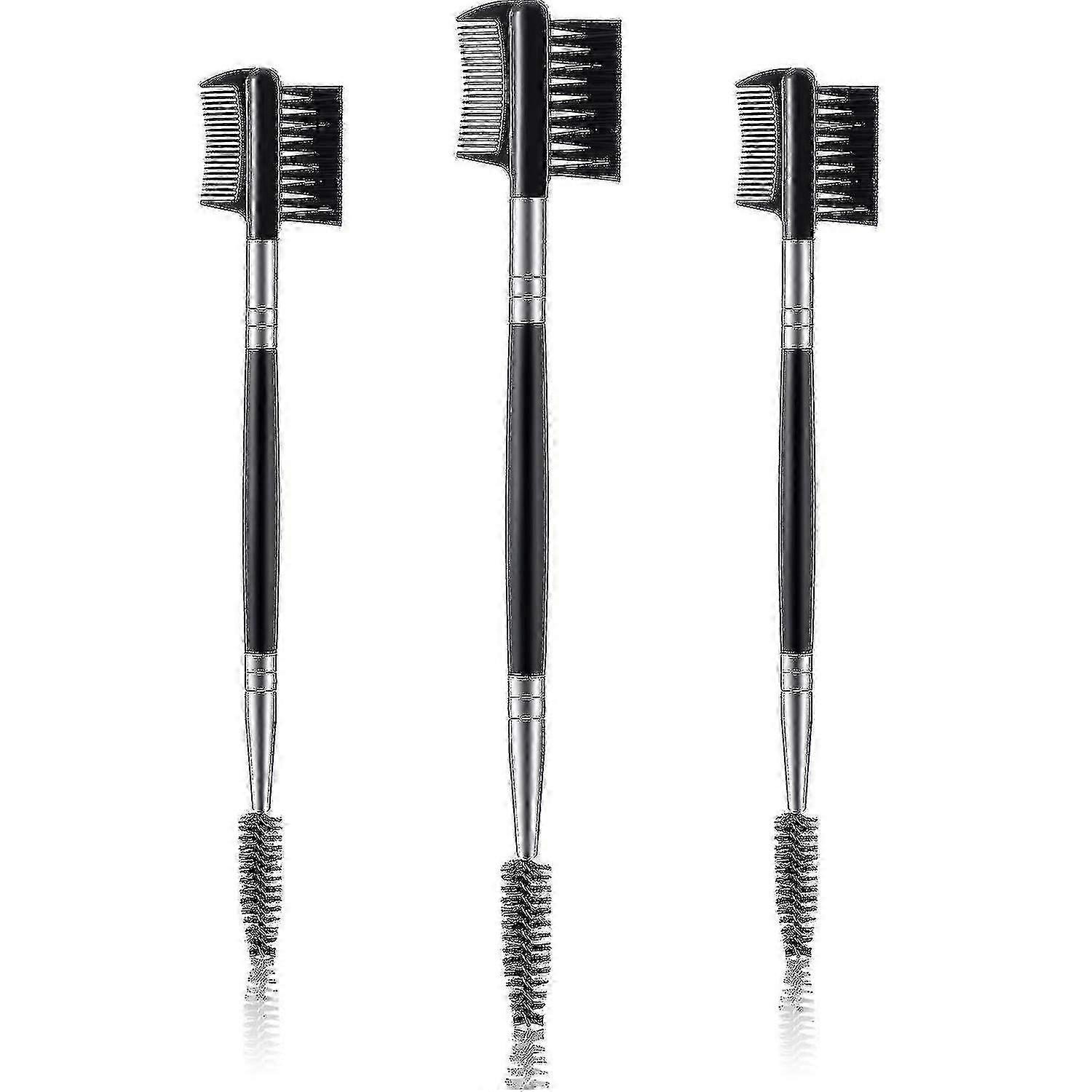 Jinyu 3pcs Eyebrow Eyelash Shaper Eyelash Comb And Eyebrow Brush Dual Comb Eyebrow Brush Double Head Eyebrow Brush