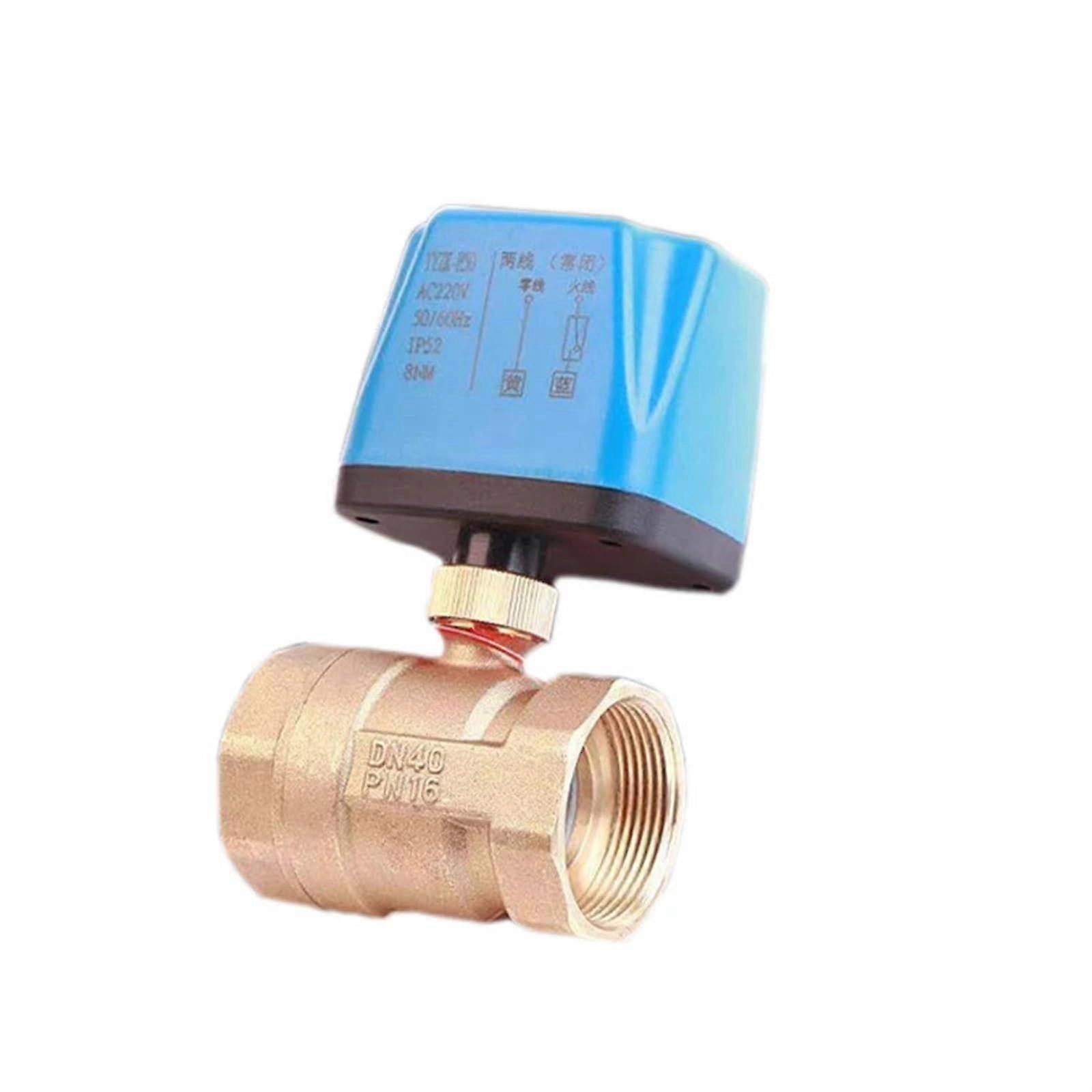 Motorized Ball Valve, Brass, 1/2 In, 3/4 In, 1 In, 2-Wire, 220V/12V/24V, Normally Closed, DN15, Solenoid Replacement