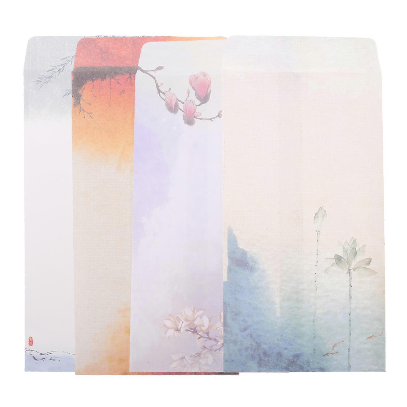 Small Invitation Envelopes Multi-purpose Retro Style Letter Writing 4Pcs