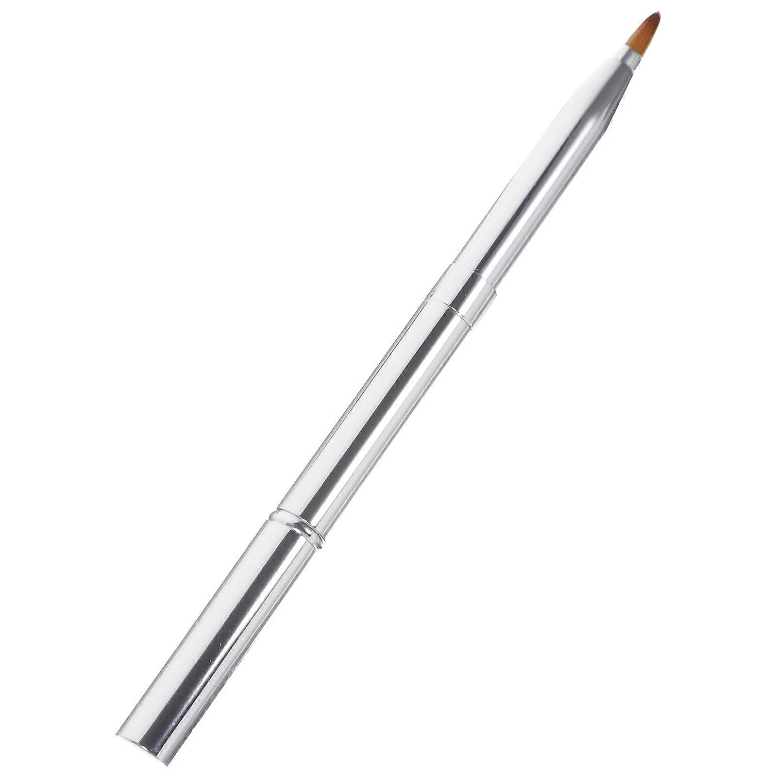 Compact Double Head Lipstick Applicator For Daily Use Makeup Tool Silver 1Pcs