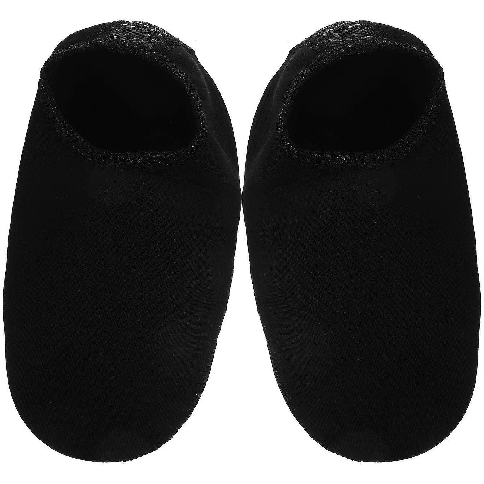 Aqua Shoes For Women Beach Swimming Activities Lightweight Quick Drying Non-slip Black 1 Pair