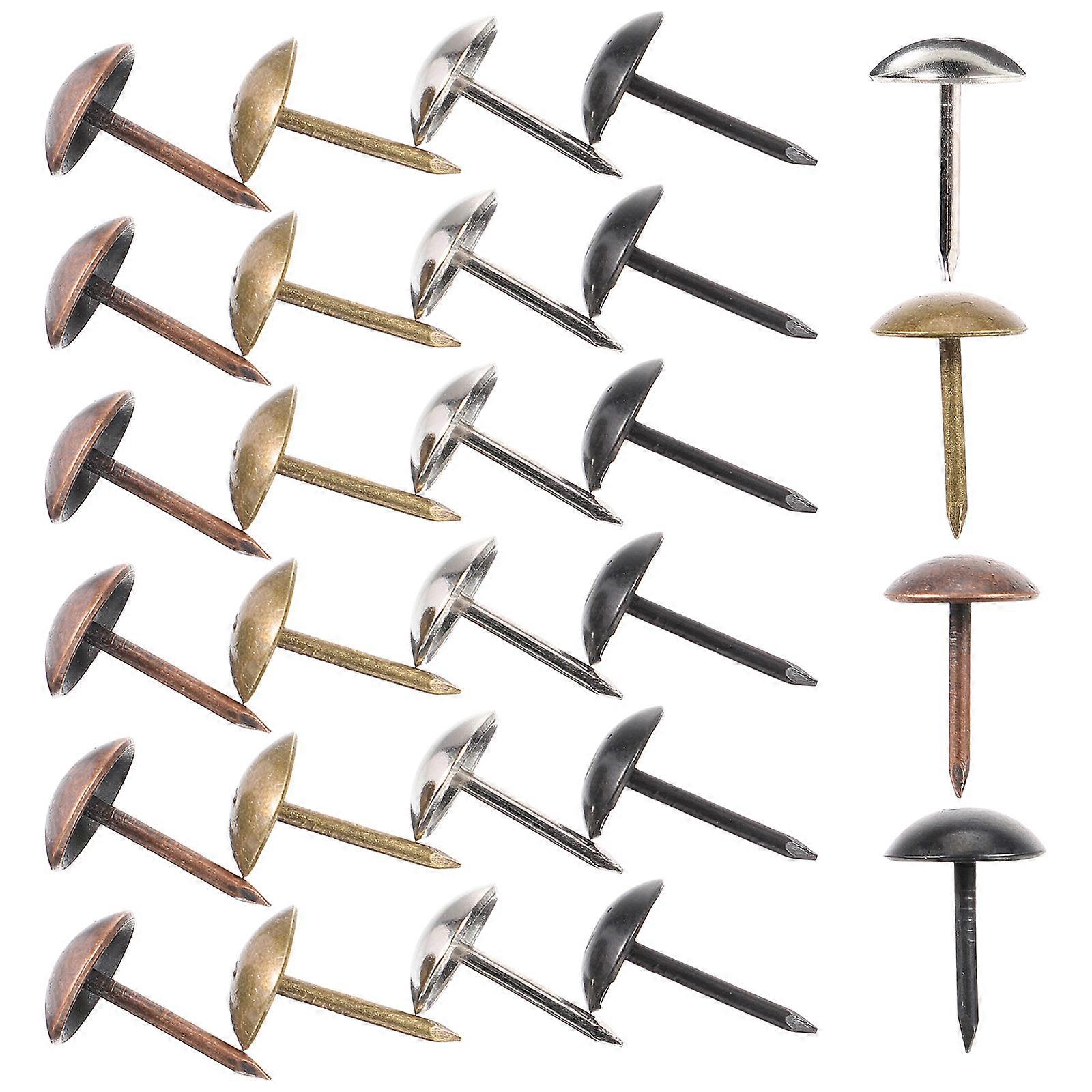 200pcs Heavy Duty Furniture Upholstery Tacks, Vintage Decorative Nails for Sofa, Message Boards, Drum Fixing, Antique Style, High Hardness, Easy