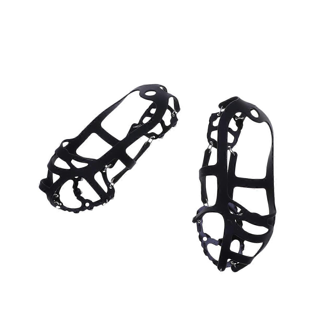 Ice Climbing Equipment Spikes 1 Pair Mud Proof Suitable For Outdoor Mountaineering Black Designed For Indoor Use
