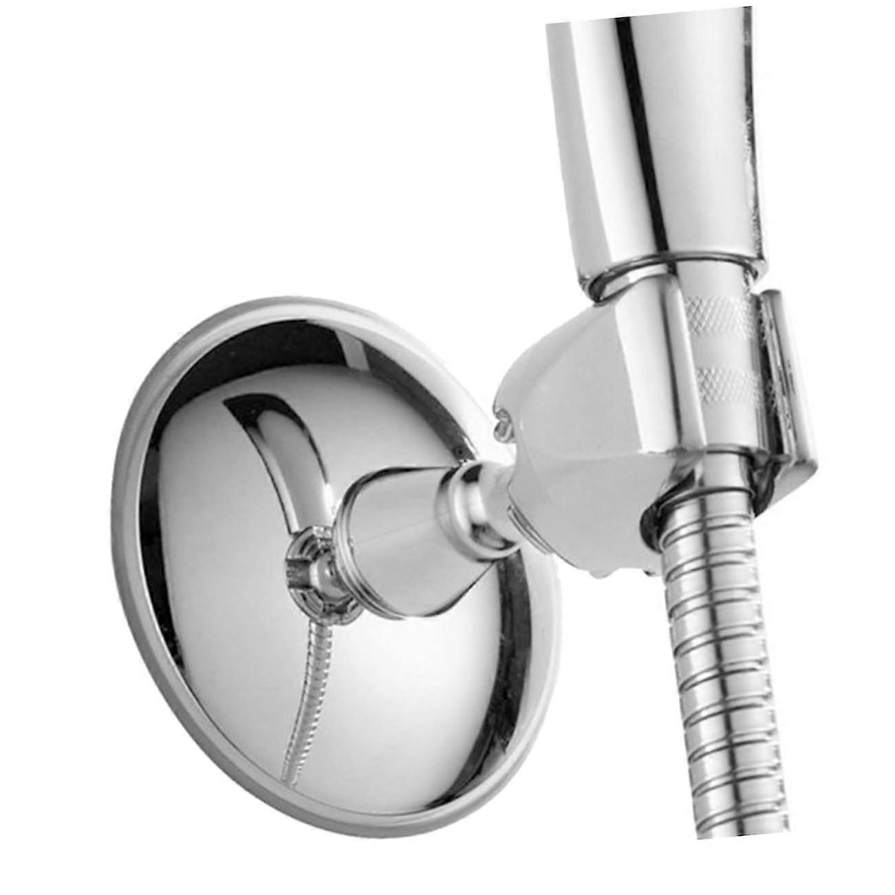 Hand Shower Holder with Suction Cup, Adjustable Chrome-Plated Shower Head Holder for Bathroom, Easy Installation and Durable Design