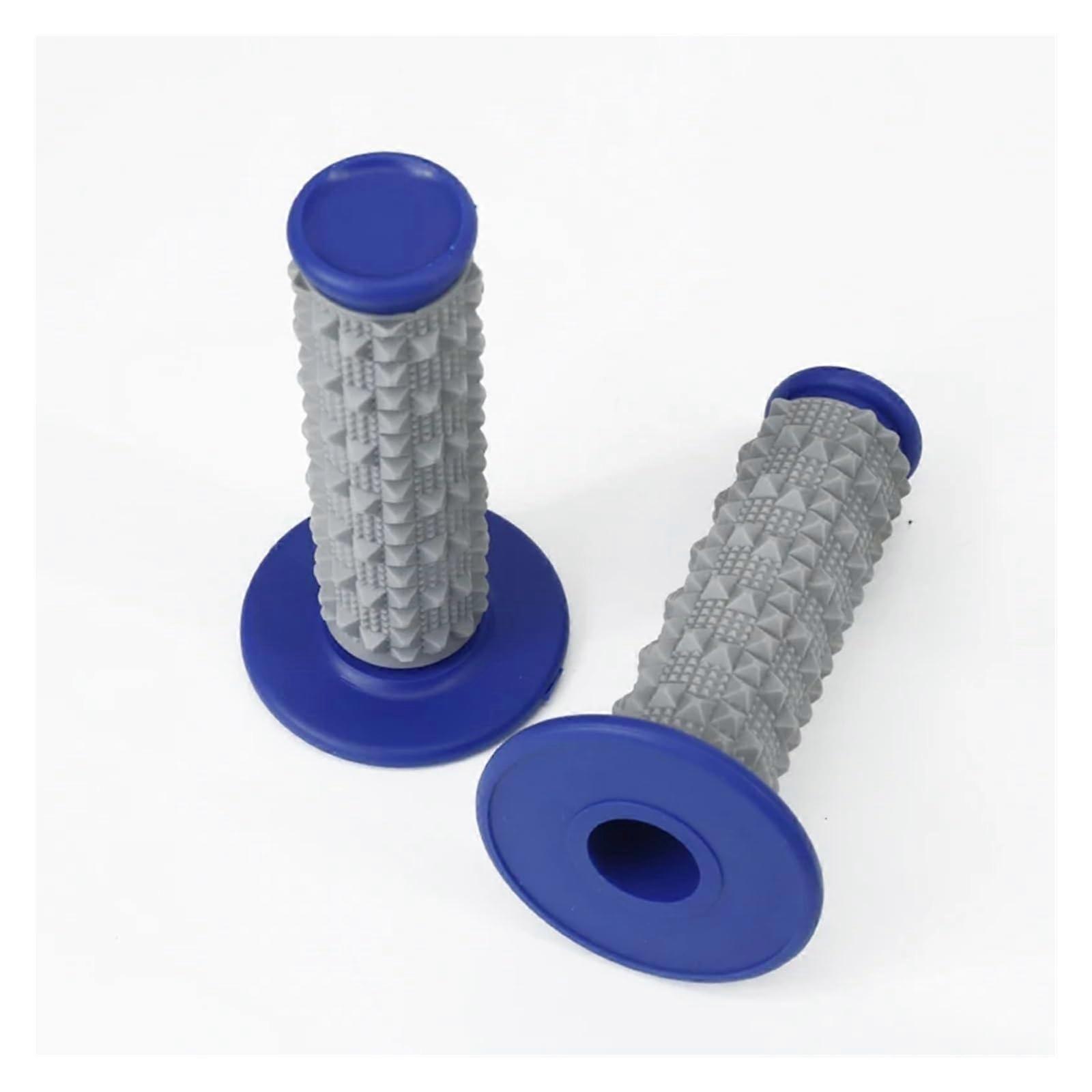 Motorcycle Handlebar Grips 7/8 Inch Throttle Grip Twister Style Blue