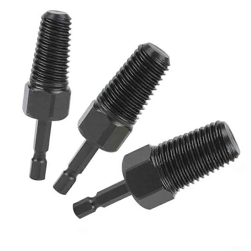 Hex Shank Extractor Set for Quick Removal of Broken Screws, Sizes 1.27cm, 1.9cm, 2.5cm for Plumbing Applications