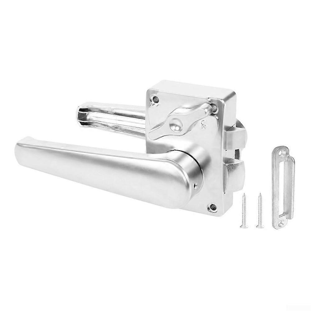 Zinc Alloy Door Lock Handle for RV Toilet and Caravan Yacht Privacy - Durable Interior Lock, Safe and Secure Design