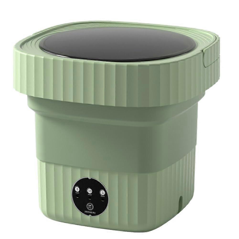 Portable Mini Washing Machine 11L, Foldable Washer and Spin Dryer for Socks, Underwear, Travel, Camping, RV Use