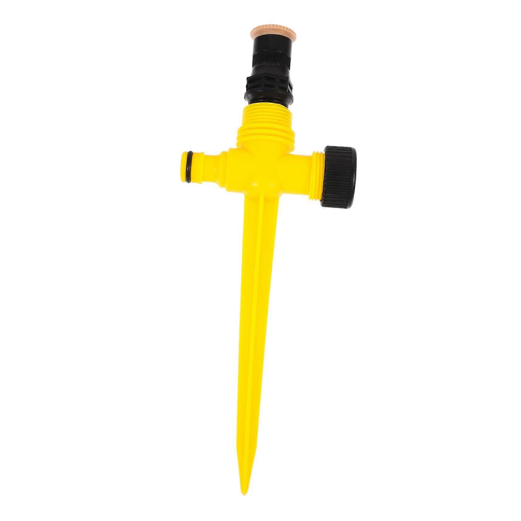 Automatic Rotating Garden Water Sprinkler System Model X1, ABS Plastic, 360 Degree Rotation, Fits Standard Hose Fittings