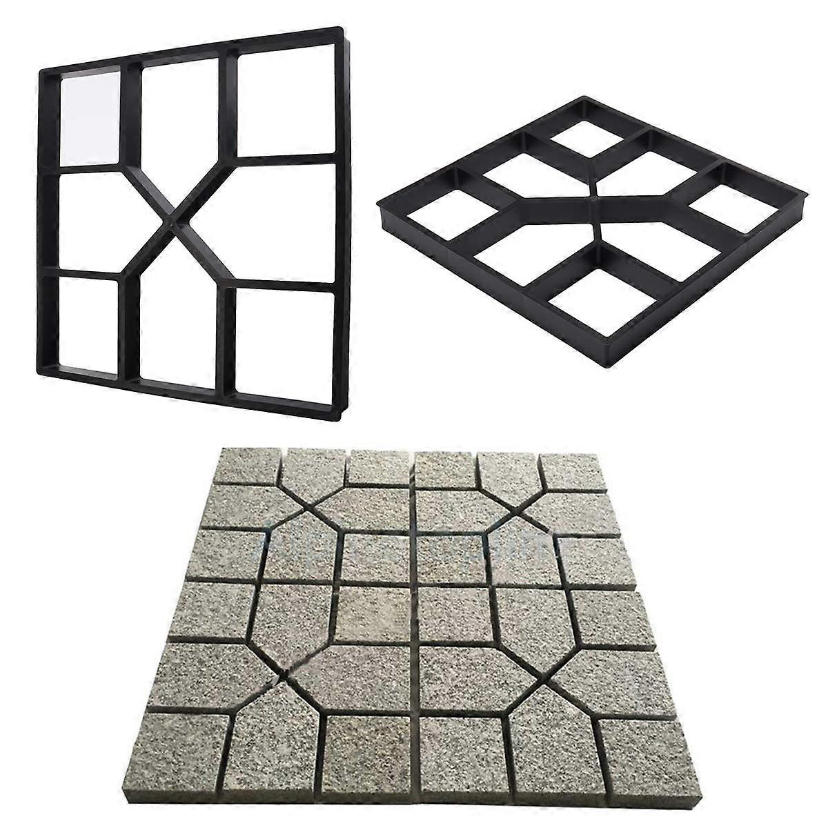 DIY Paving Stones Concrete Step Driveway Stone Path Mould Maker Cement Brick Mould