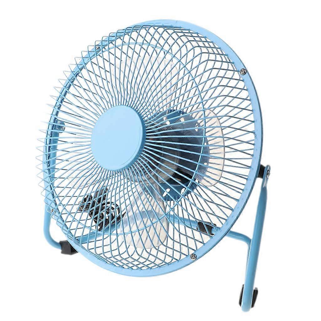 Portable Fan Cooling USB Desktop Fan Air Cooler Rotation Adjustable Angle For Office Household USB Diffuser Blue