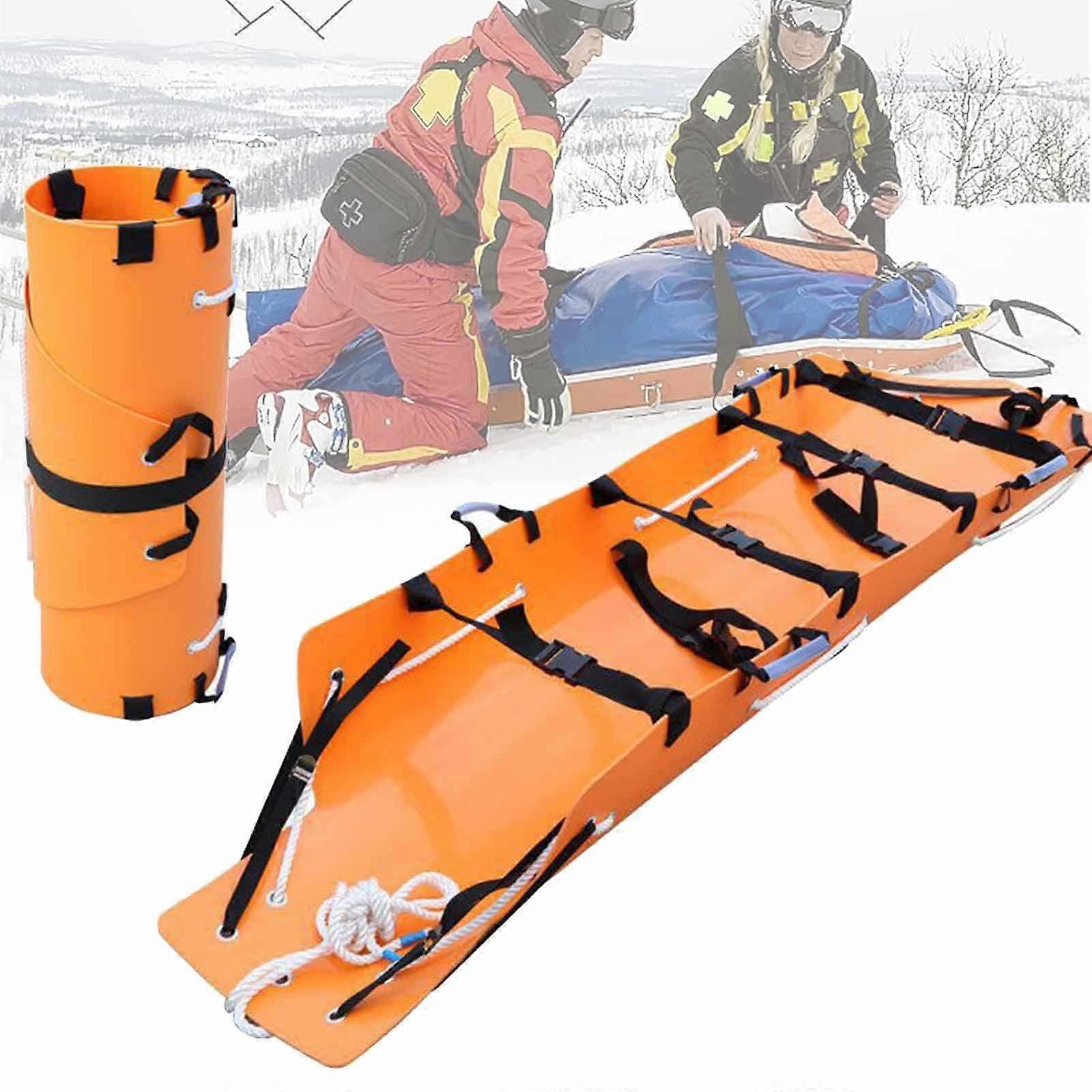 Folding Carrier, Rolling Carrier, Portable Medical Emergency Carrier for Patient Transport, Travel Size, Easy to Carry, Capacity 264 lbs.