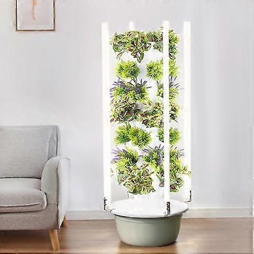 Hydroponics Growing System Indoor Smart Garden with LED Light, Tower for Gardening Enthusiasts, for Home Gardening 7Layer