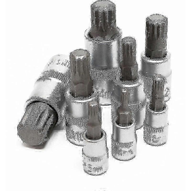 Professional Multi-Tooth Xzn Socket Set 8-Piece M4-M16 Durable