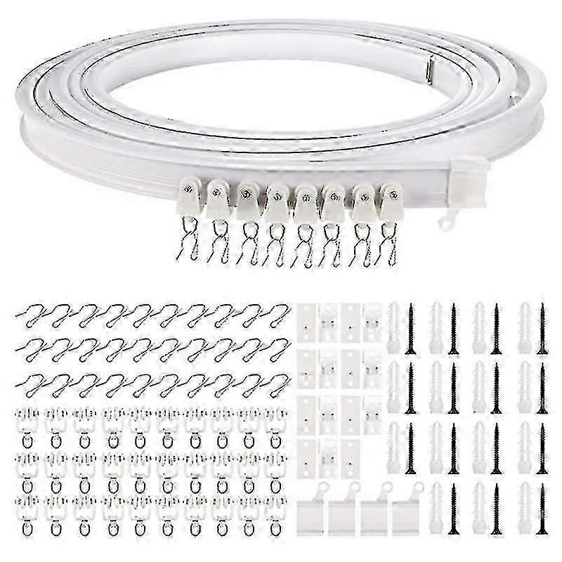 Flexible and Bendable Ceiling Curtain Track Rail 1-5 Meters for Curved or Straight Ceiling Mounting