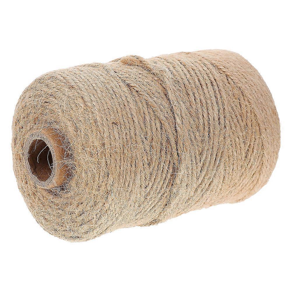 Decorative Hemp Twine Craft Ropes Gift Wrapping Wedding Party Light Brown Jute Material for Craft 1Set