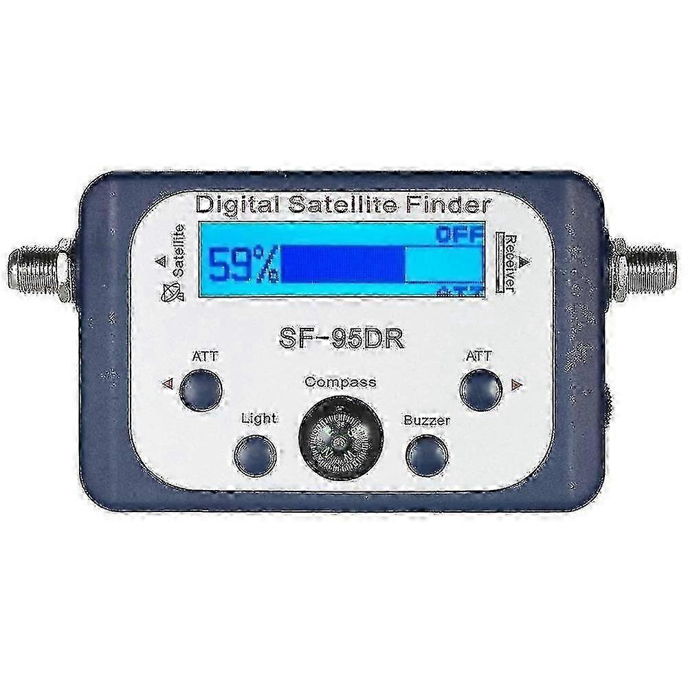 Digital Satellite Finder Meter with LCD Display & Compass for FTA DVB-S2 TV Signal Testing