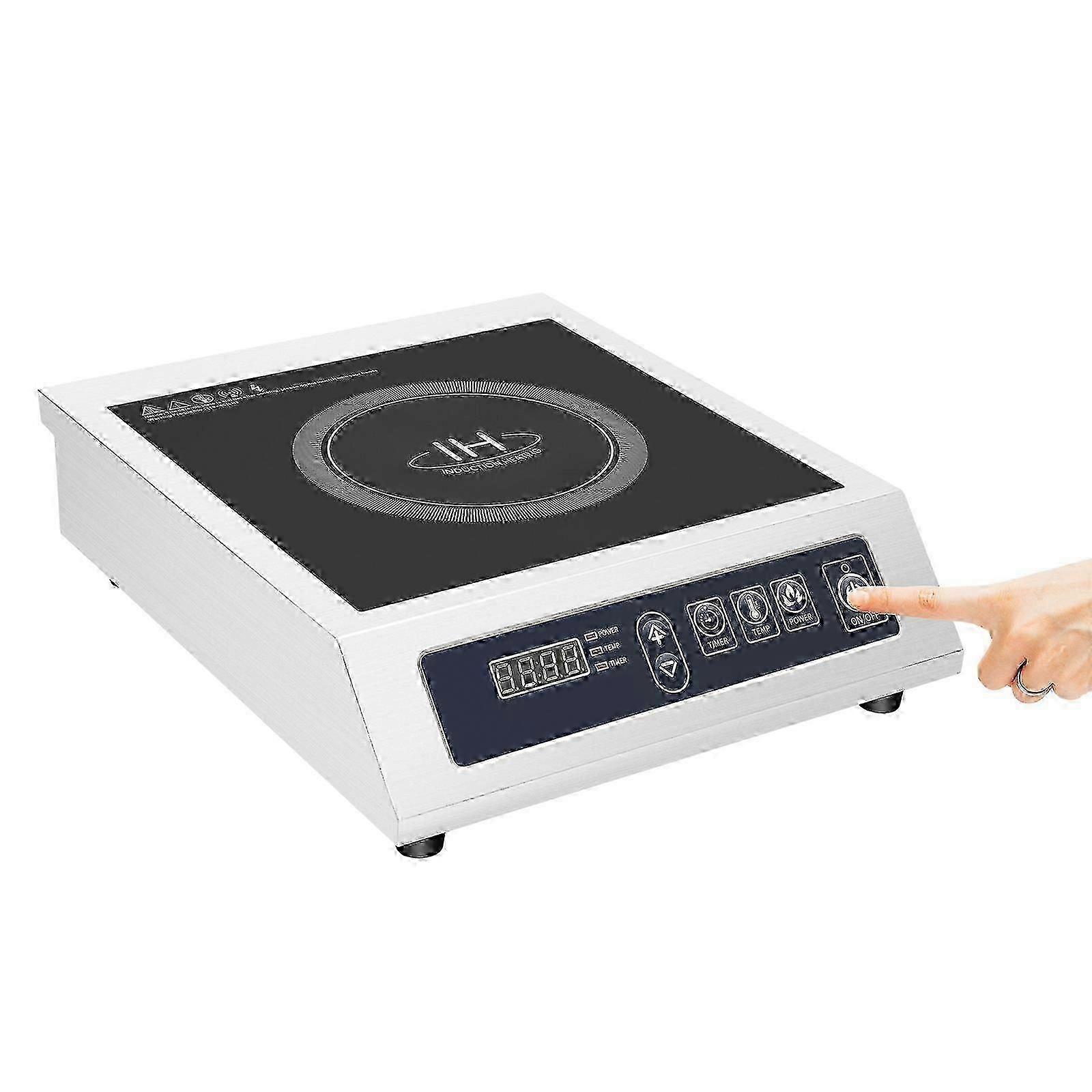 3500W Commercial Induction Cooktop LED Display Induction Cooker with 10 Temperature Gears