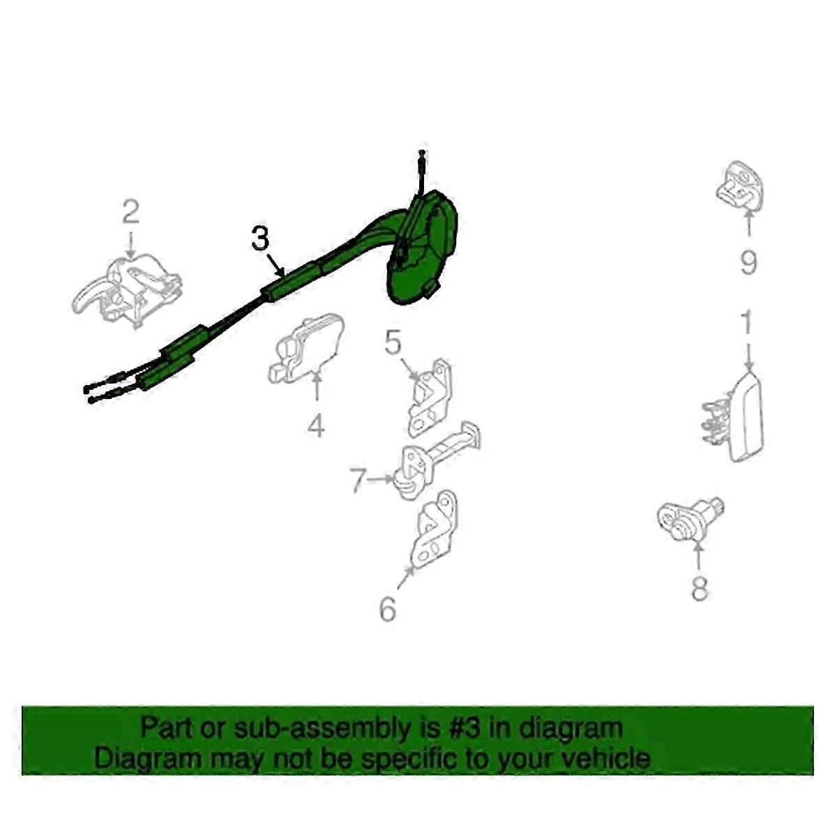 For 2005-2018 Rear Left Door Lock Assembly