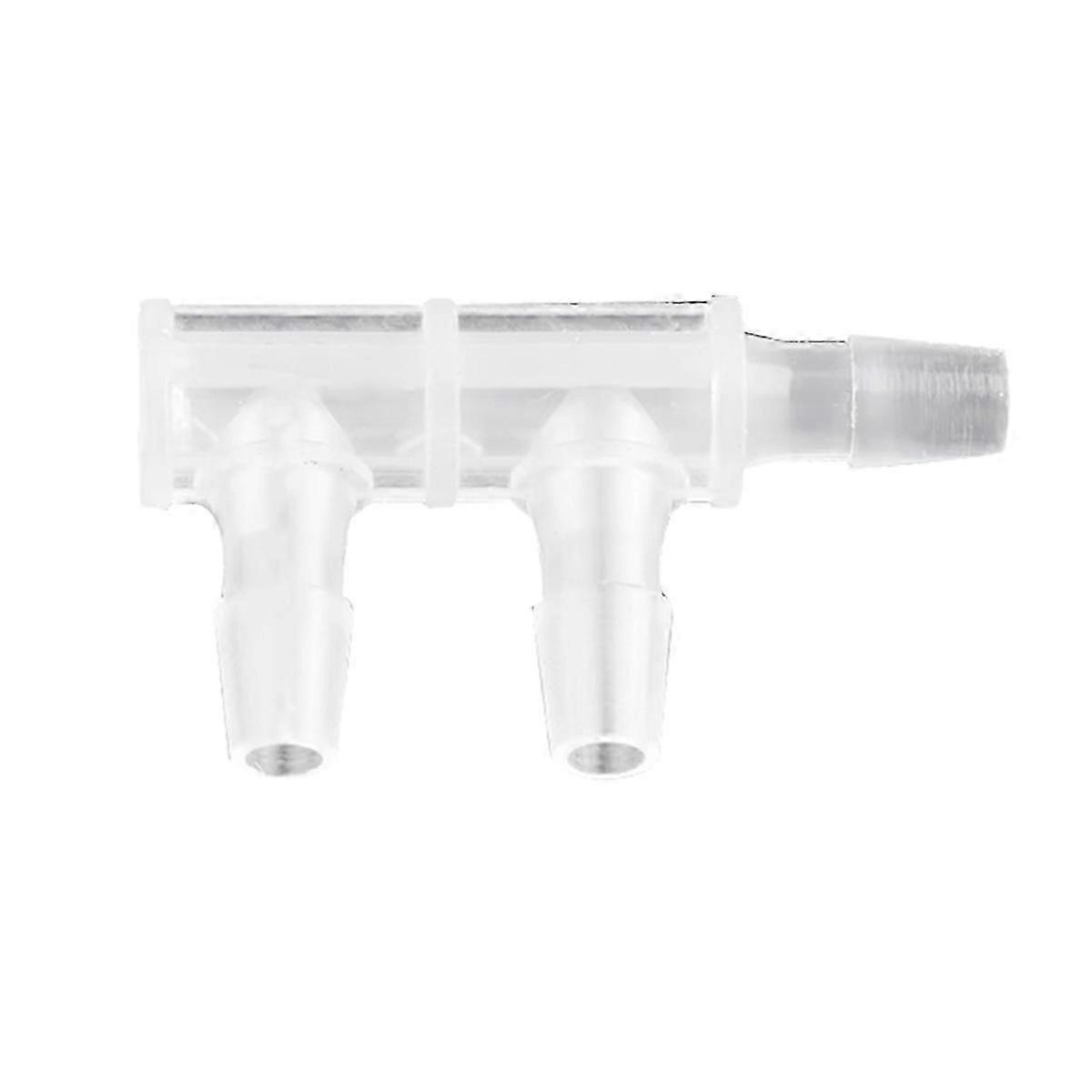 30 Pcs F-Type Three Way Connector PP Side 3.2mm Water Pipe Joint