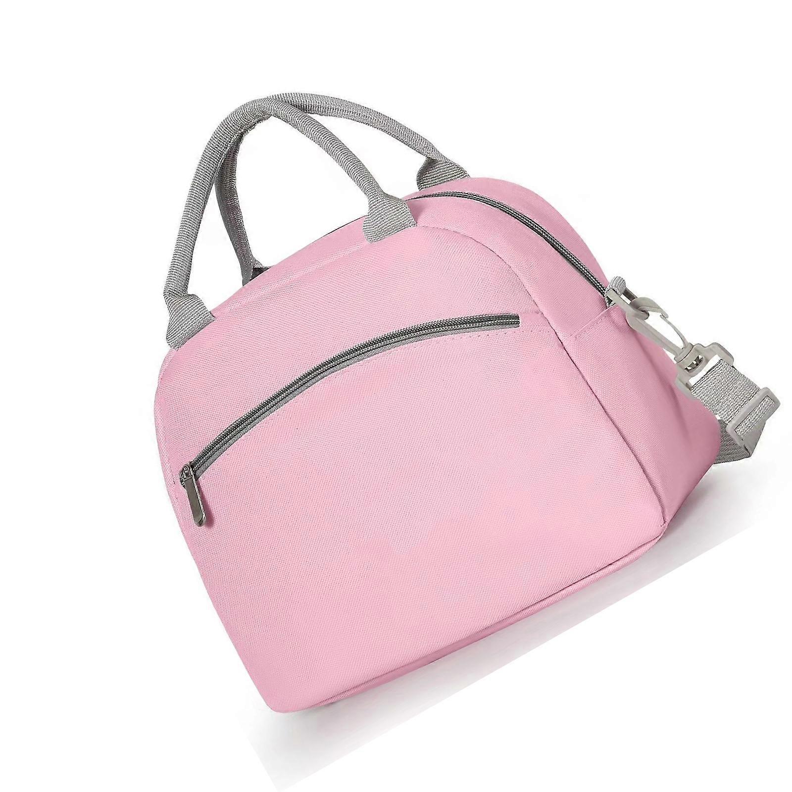 Versatile Waterproof Meal Carriers Bag With Multiple Compartments Ideal For Daily Commutes Picnics Gym Use  Pink