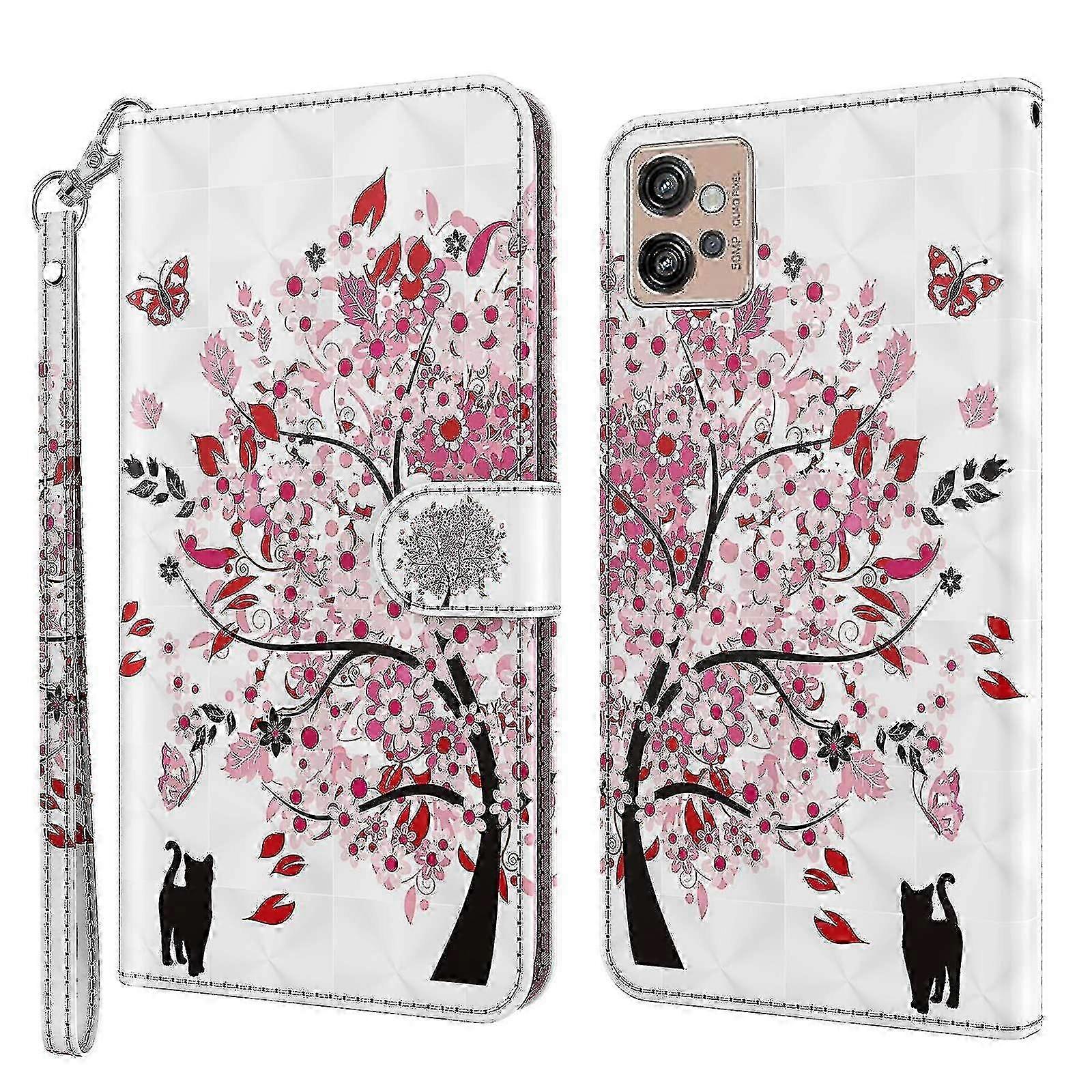 For Motorola Moto G32 4g 3d Pattern Printing Wallet Case Pu Leather...