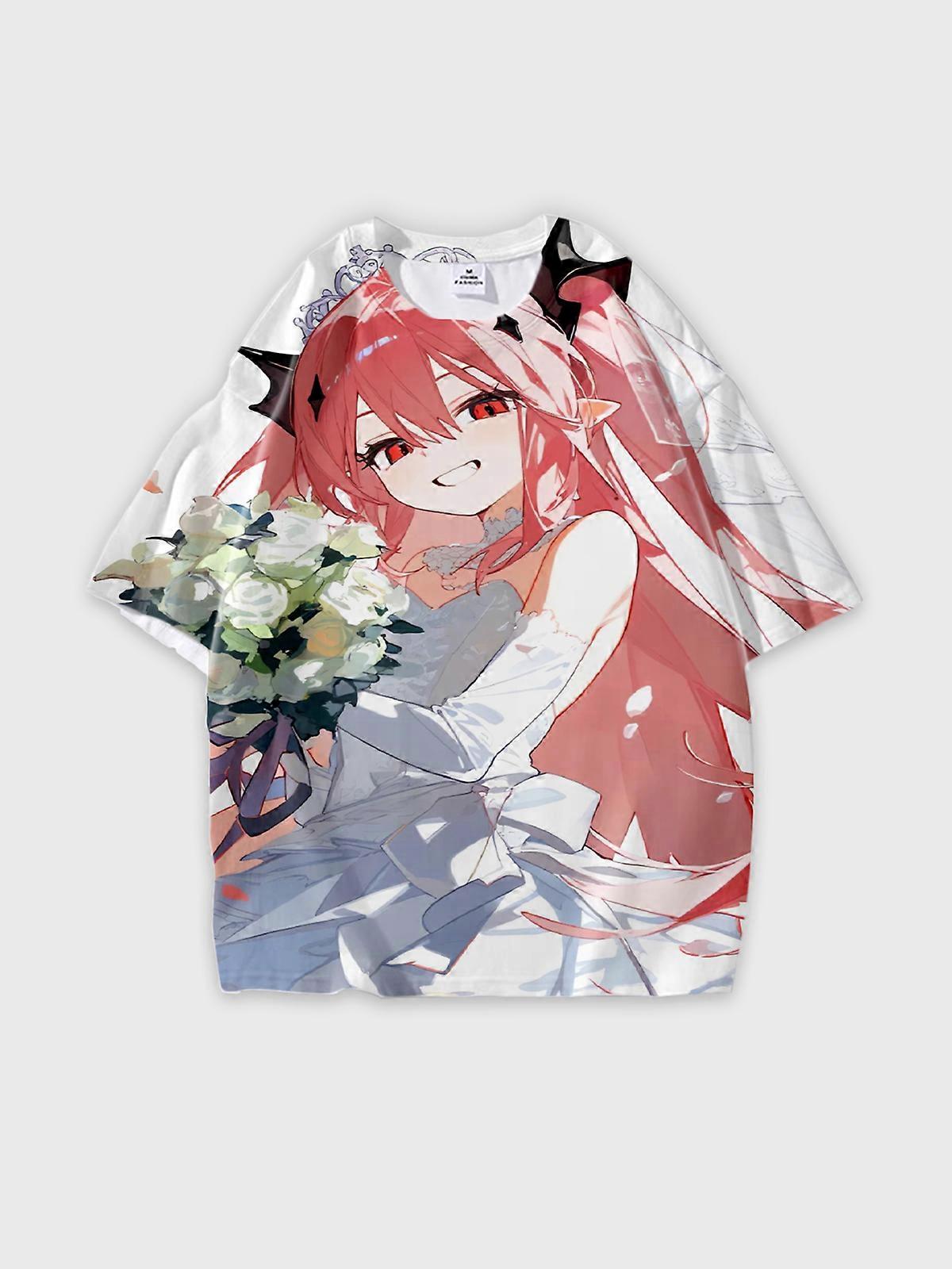 T-Shirt Short Sleeve Round Neck, Summer Casual Loose Graphic Tee, Unisex Seraph of the end Krul Tepes U911
