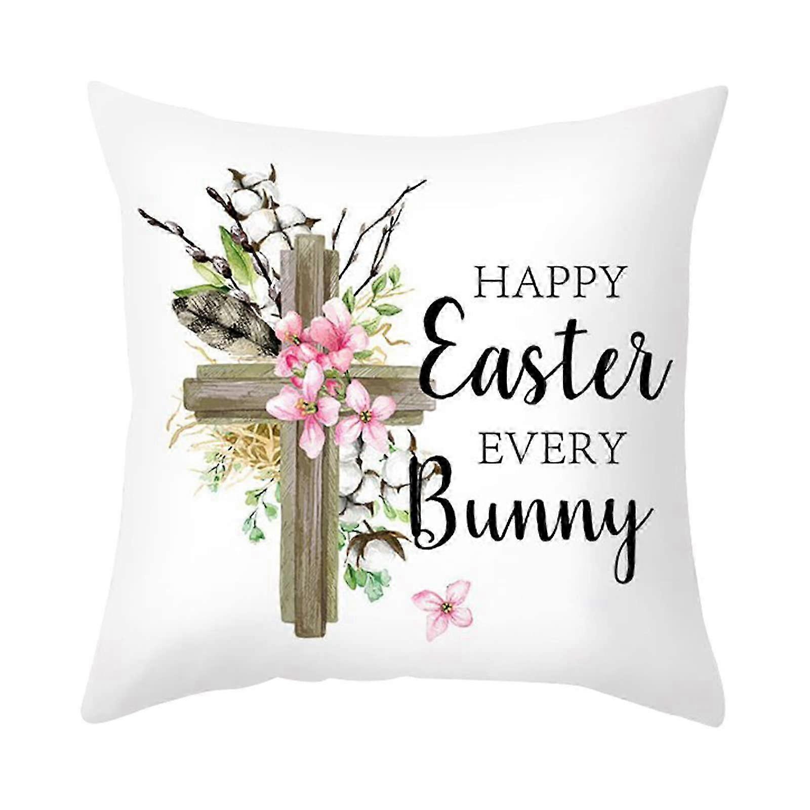 Easter Decorations Gnome Easter Pillow Covers Spring Decorative 45x45cm