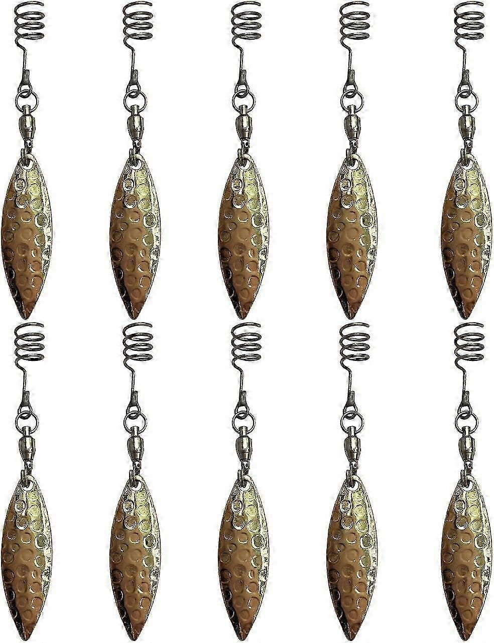 Wild life Spring Pin Twist Lock Tail Spinners Willow Spinner Blades Chartreuse