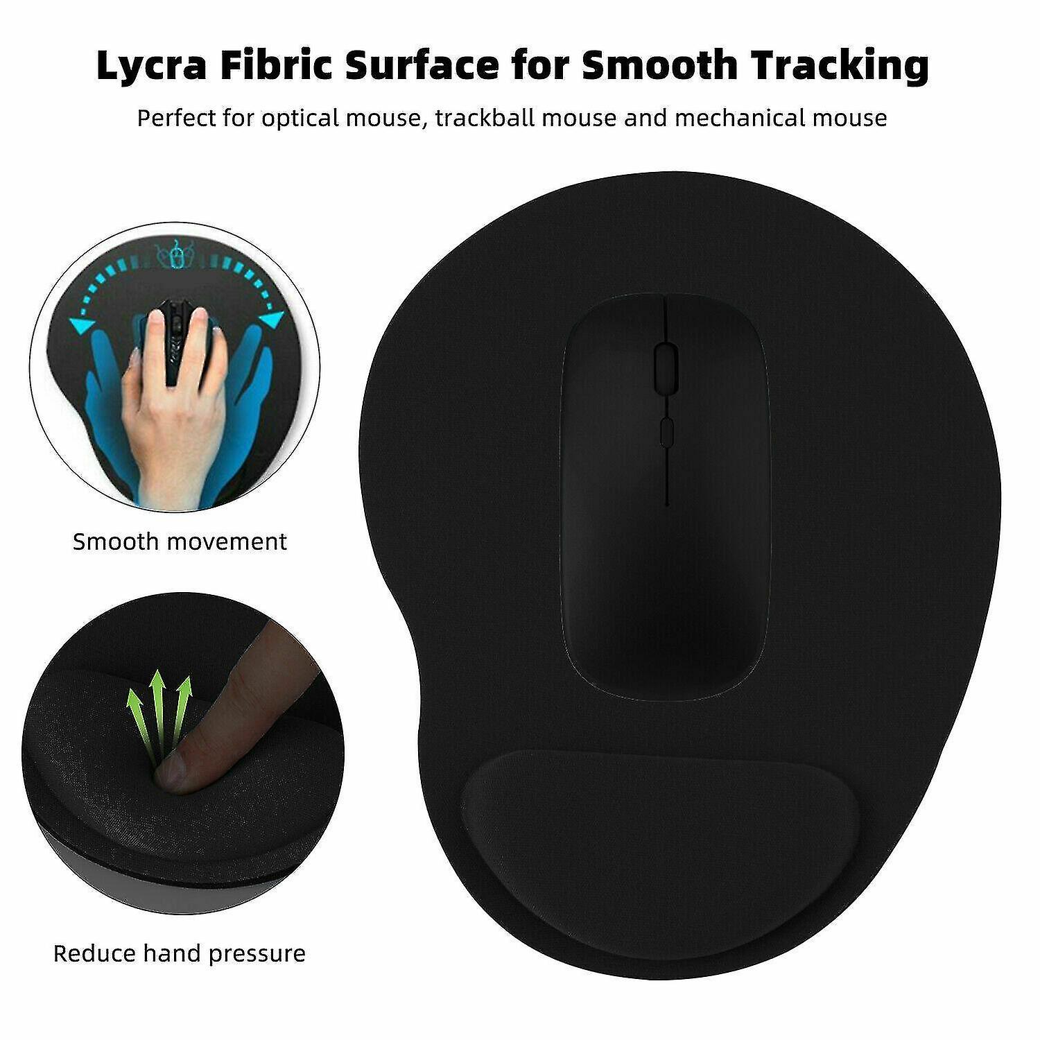 Pc Mousepad Comfortable Mouse Pad Mat With Wrist Rest Support Non Slip