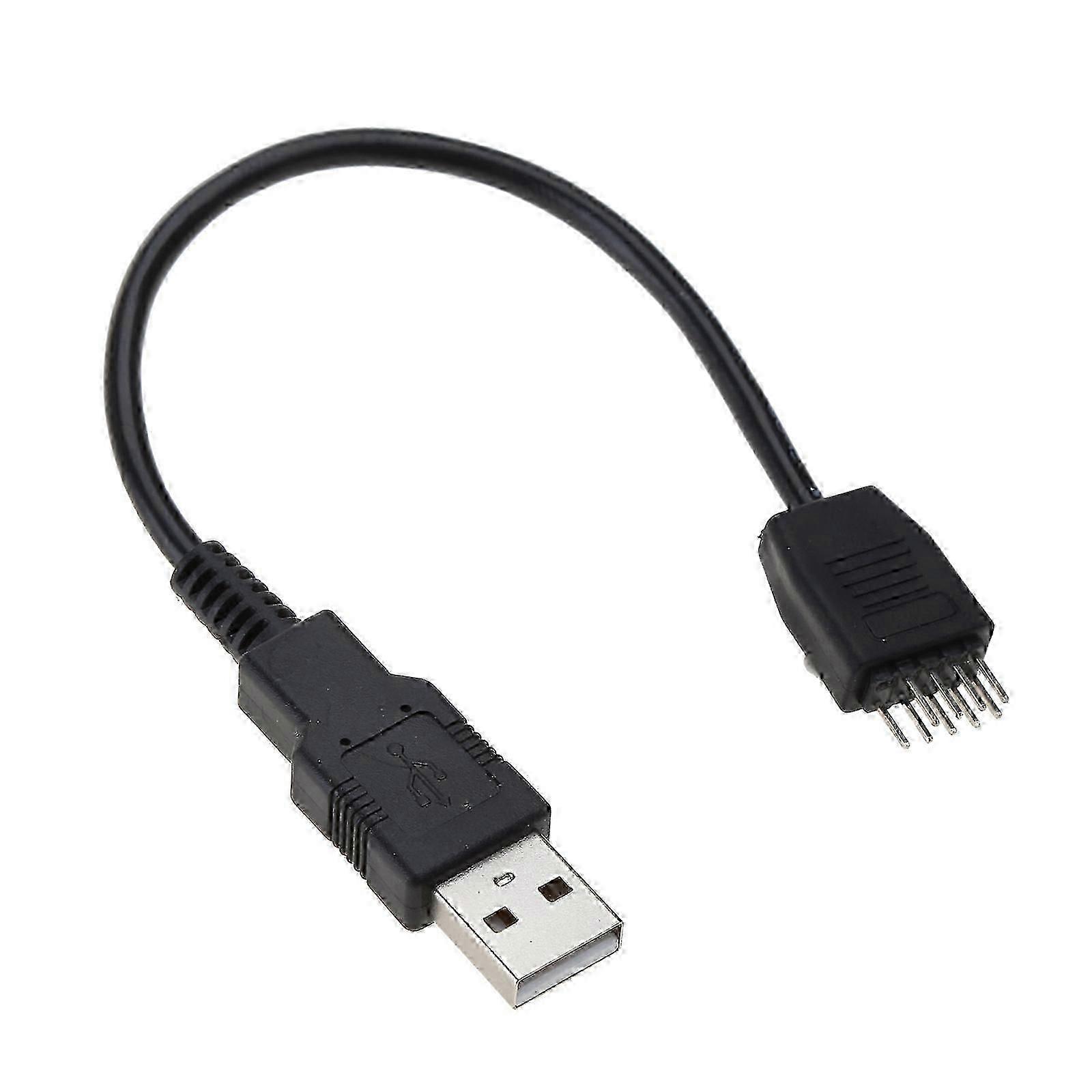 USB fejléc az A típusú USB alaplap adapterkábelhez, 9 tűs dugó - A típusú férfi alaplapi kábel adapter átalakító