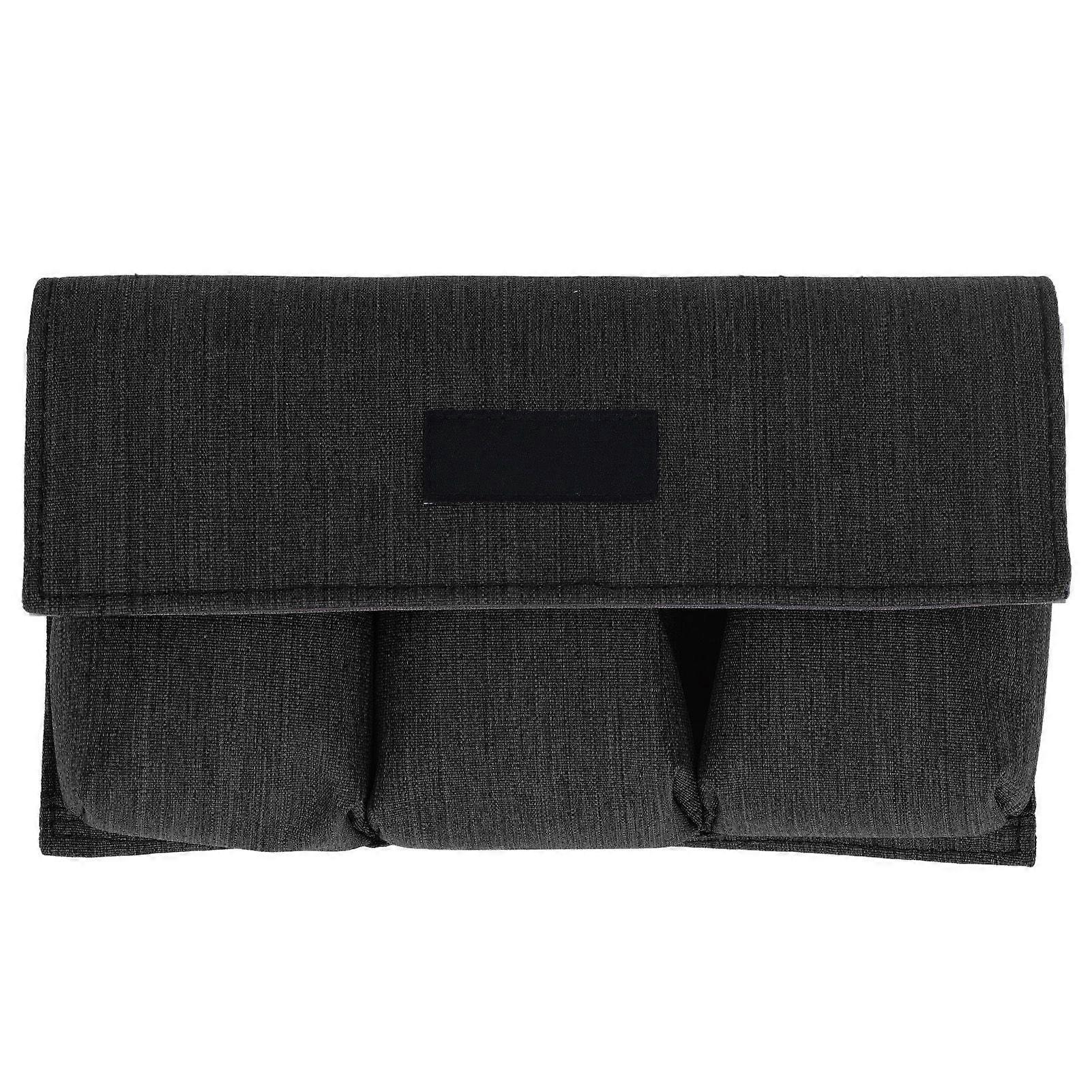 Drone Battery Bag Portable Anti Splash Camera Battery Safe Pouch with Hook and Loop for Mavic 2 Mini4Pro Mini3 Black