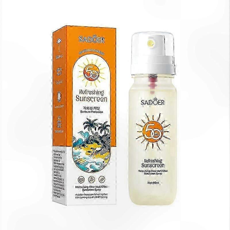 Radiant Skin Glow SPF 50+ Sunscreen Spray, Lightweight Refreshing Mist, Fast Absorption, Non-Greasy Protection for All-Day Use