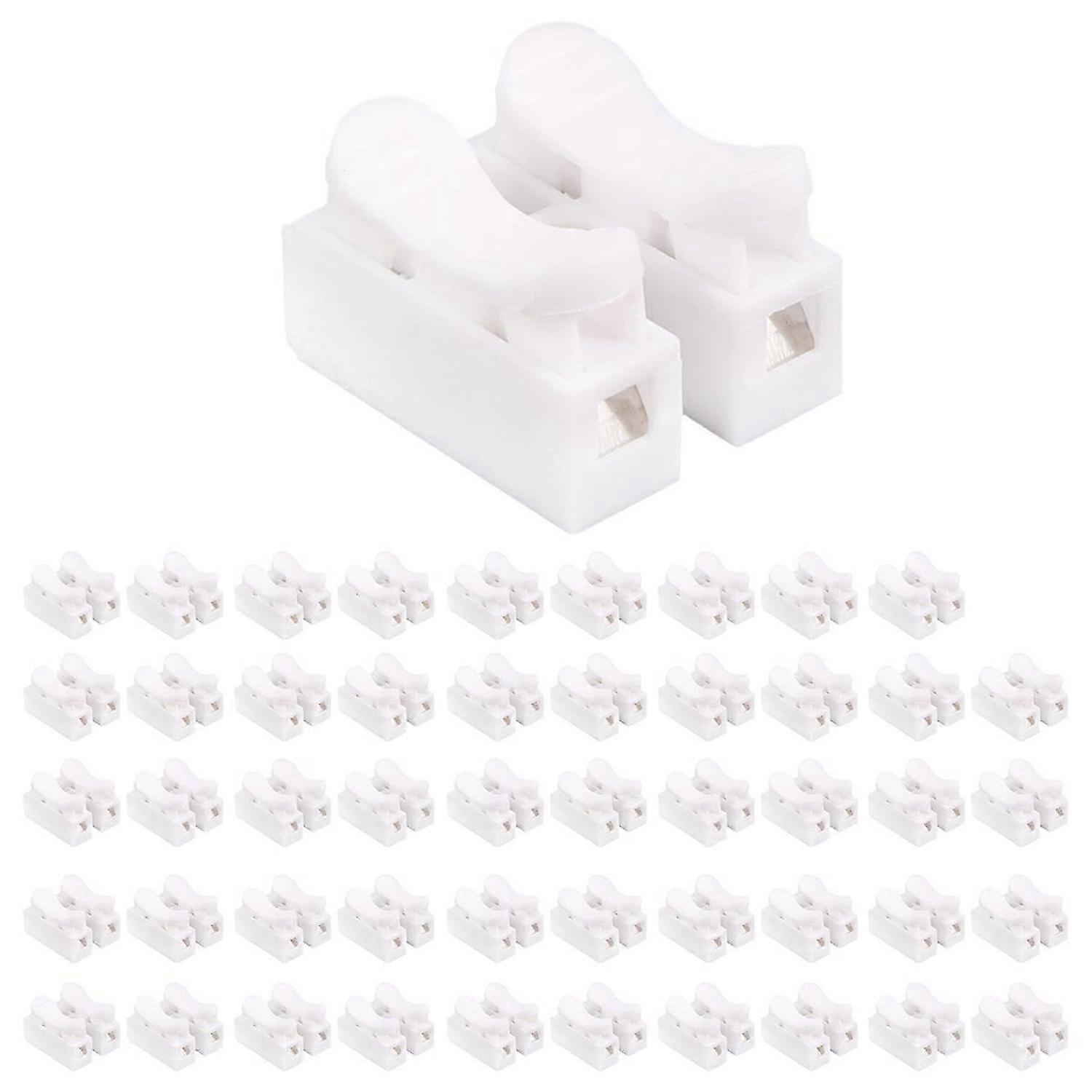 50PCS Spring Wire Connector Cable Clamp Terminal Block Connector