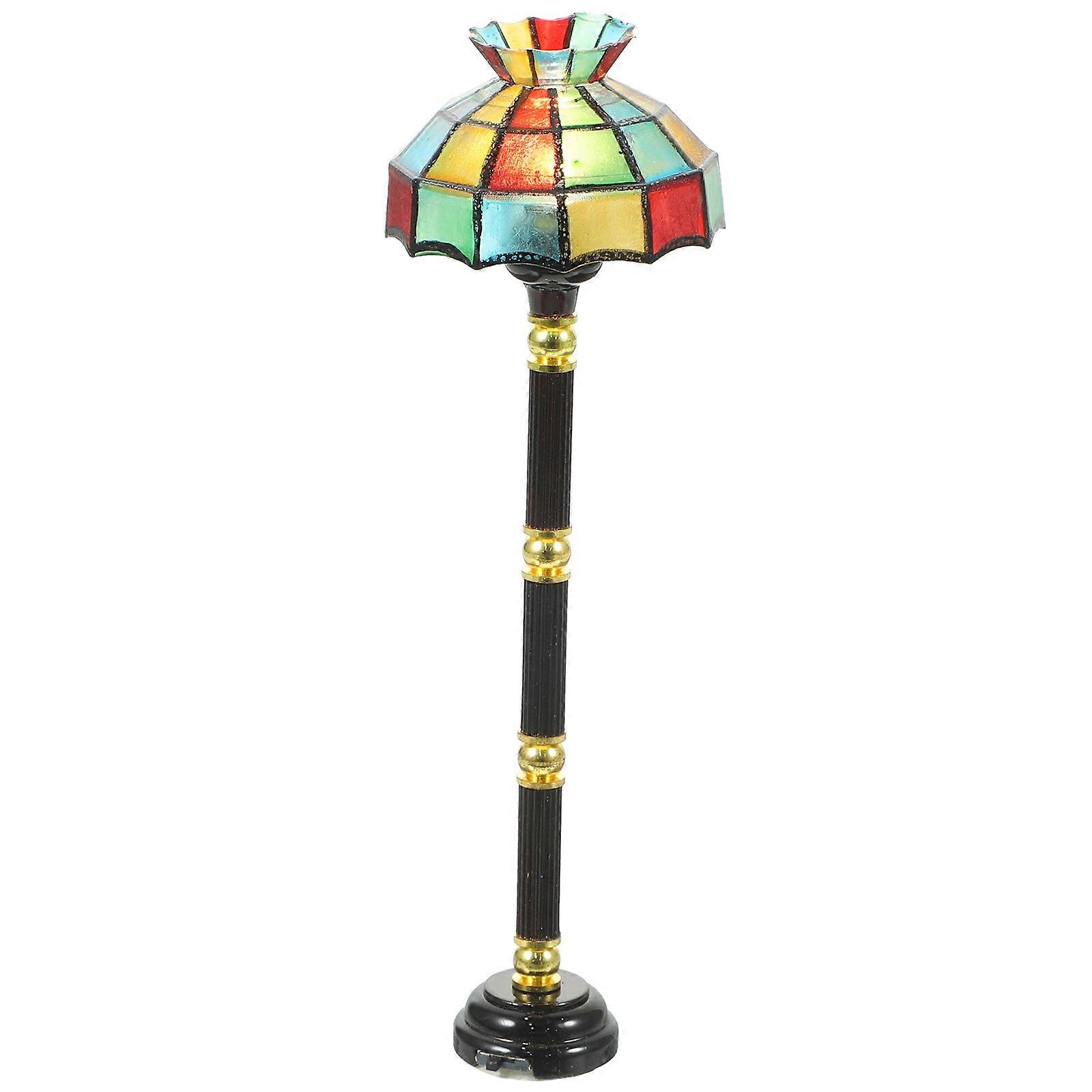 Doll House Floor Light Decoration Mini Lamp Model Plastic Material
