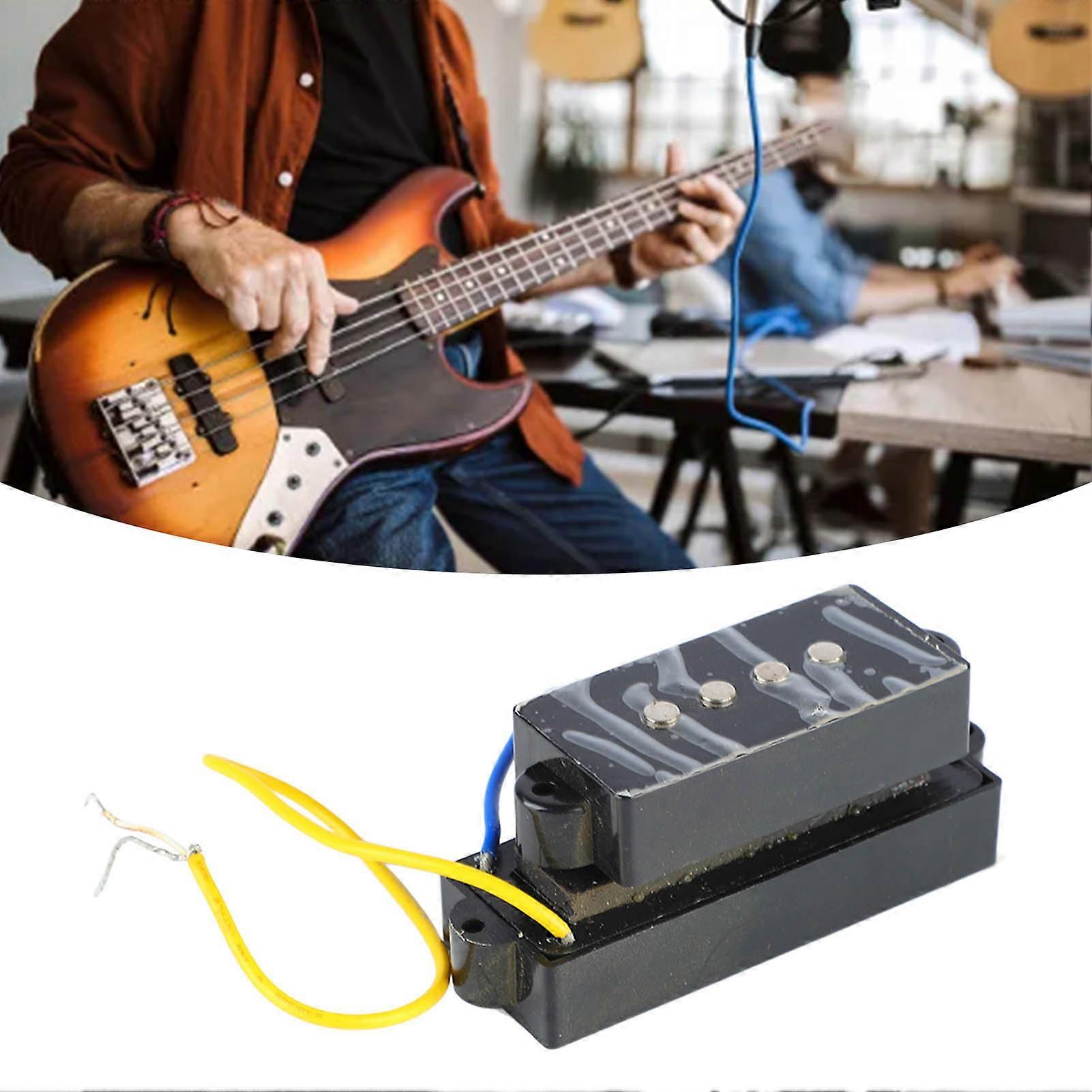 5-String Open Portable Metal Electric Bass Double Coil Pickup