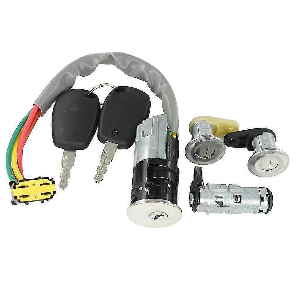 Renault Dacia Logan Ignition Switch Tailgate Lock Set LHD 806014108R Full Replacement Kit