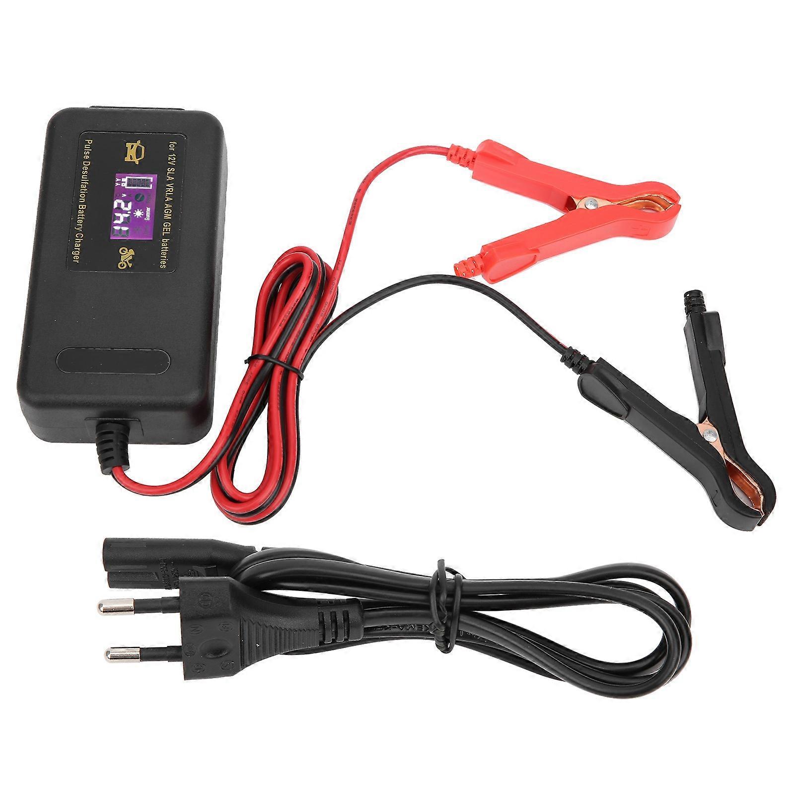 Chargeur de batterie de voiture 12 V 4 A pour moto, réparation intelligente, charge automatique