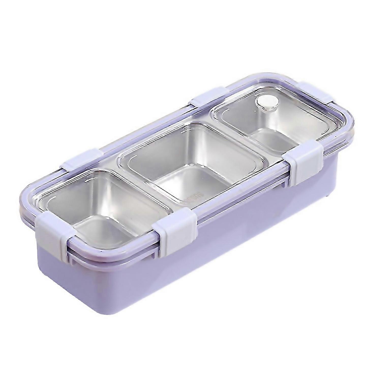 For 3 Compartment Lunch Box Portable Food Storage Container Suitable For Everyday Use