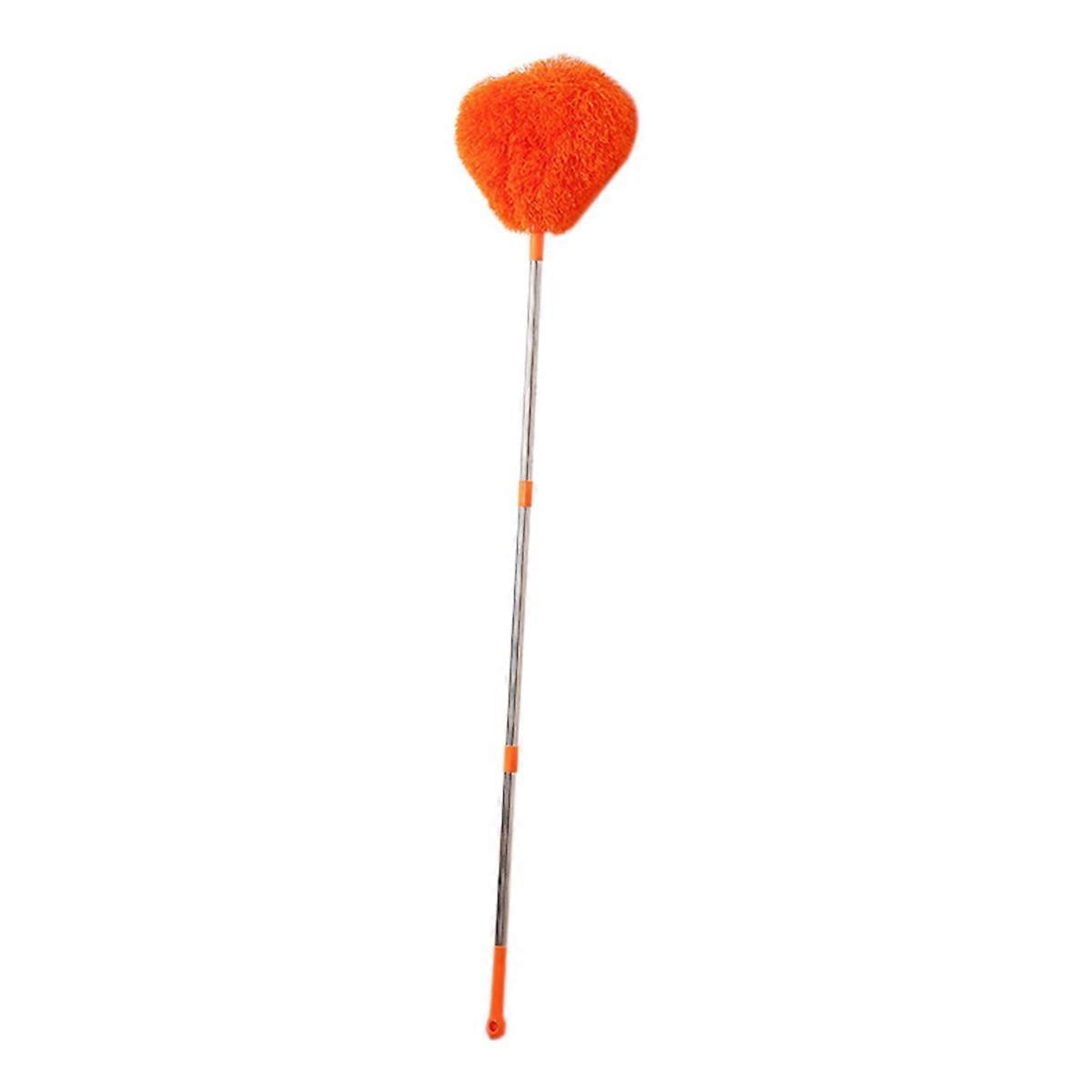 Duster Stainless Steel Long Handle Dusting Brush Orange