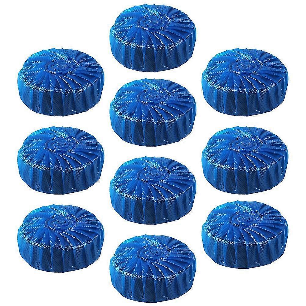 10pcs Antibacterial Blue Automatic Toilet Bathroom Cleaning Sheet