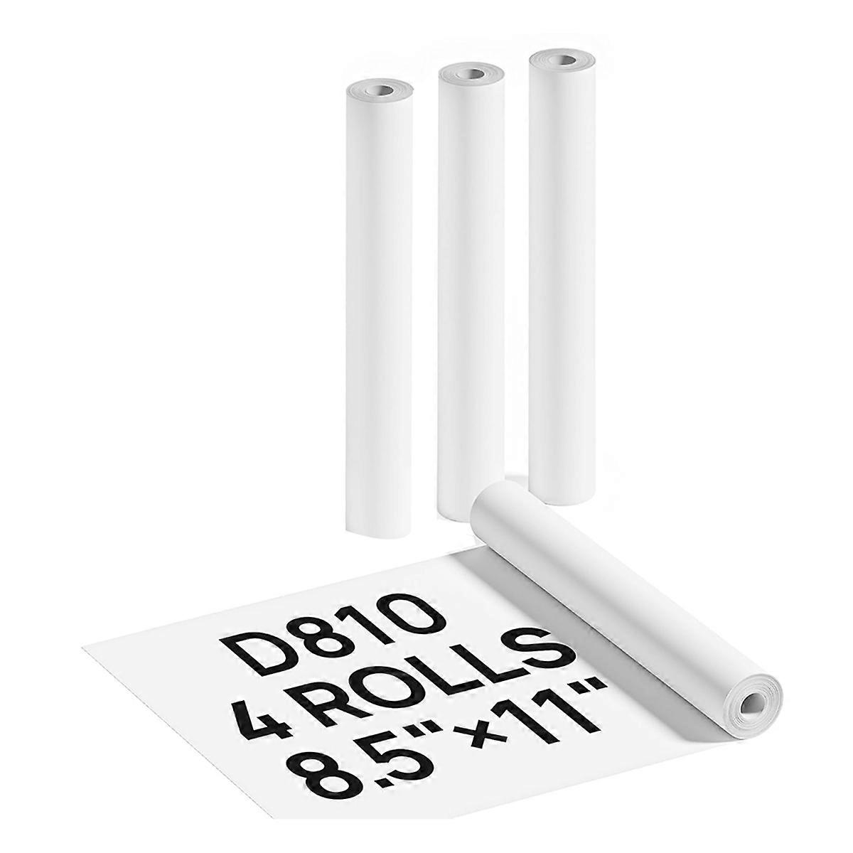 Thermal Printer Paper 8.5 X 11 Inch, Advanced Thermal Printing, Thermal Paper Compatible with D810 4 Pack