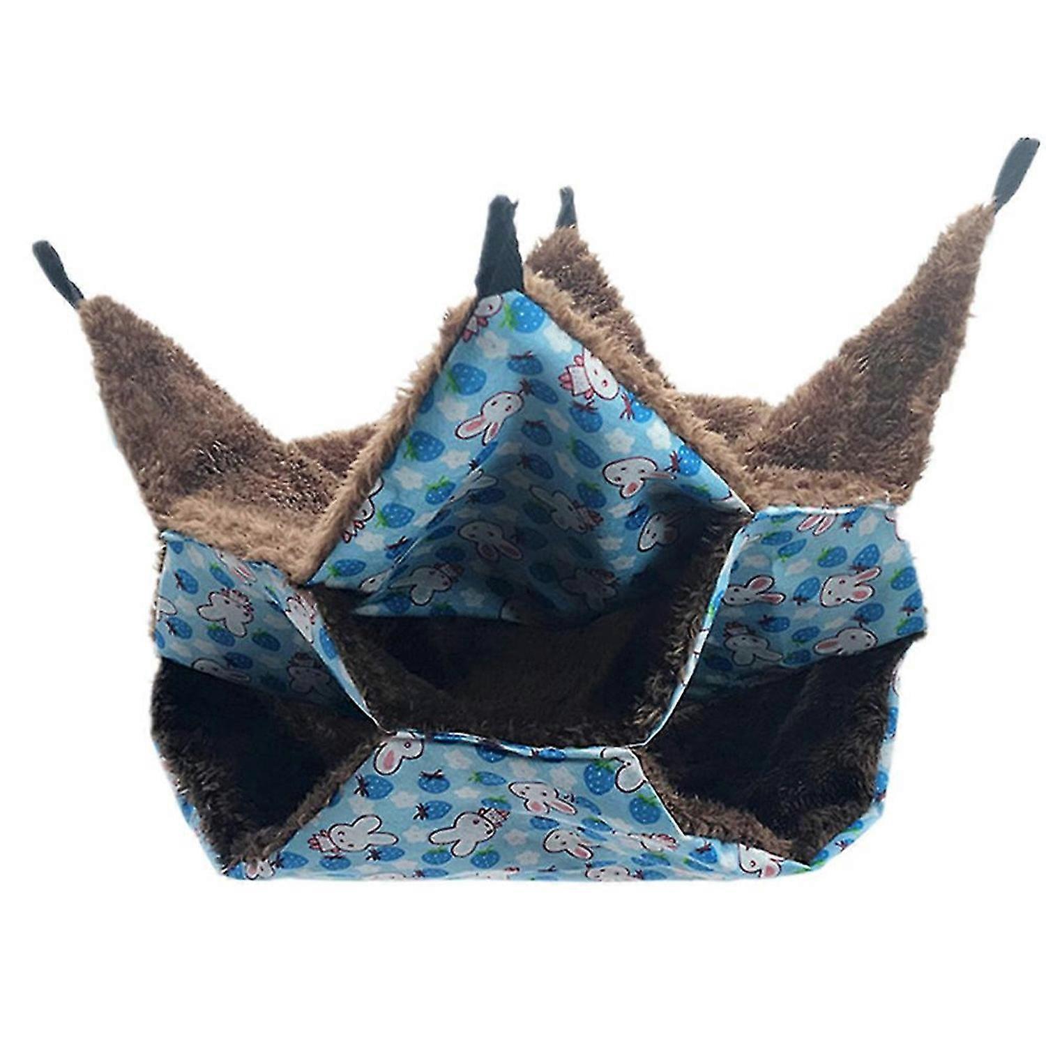 3 Layers Hamster Hanging Hammock Labyrinth Rabbit Design Warm Long Fleece Bed Hedgehogs Nest