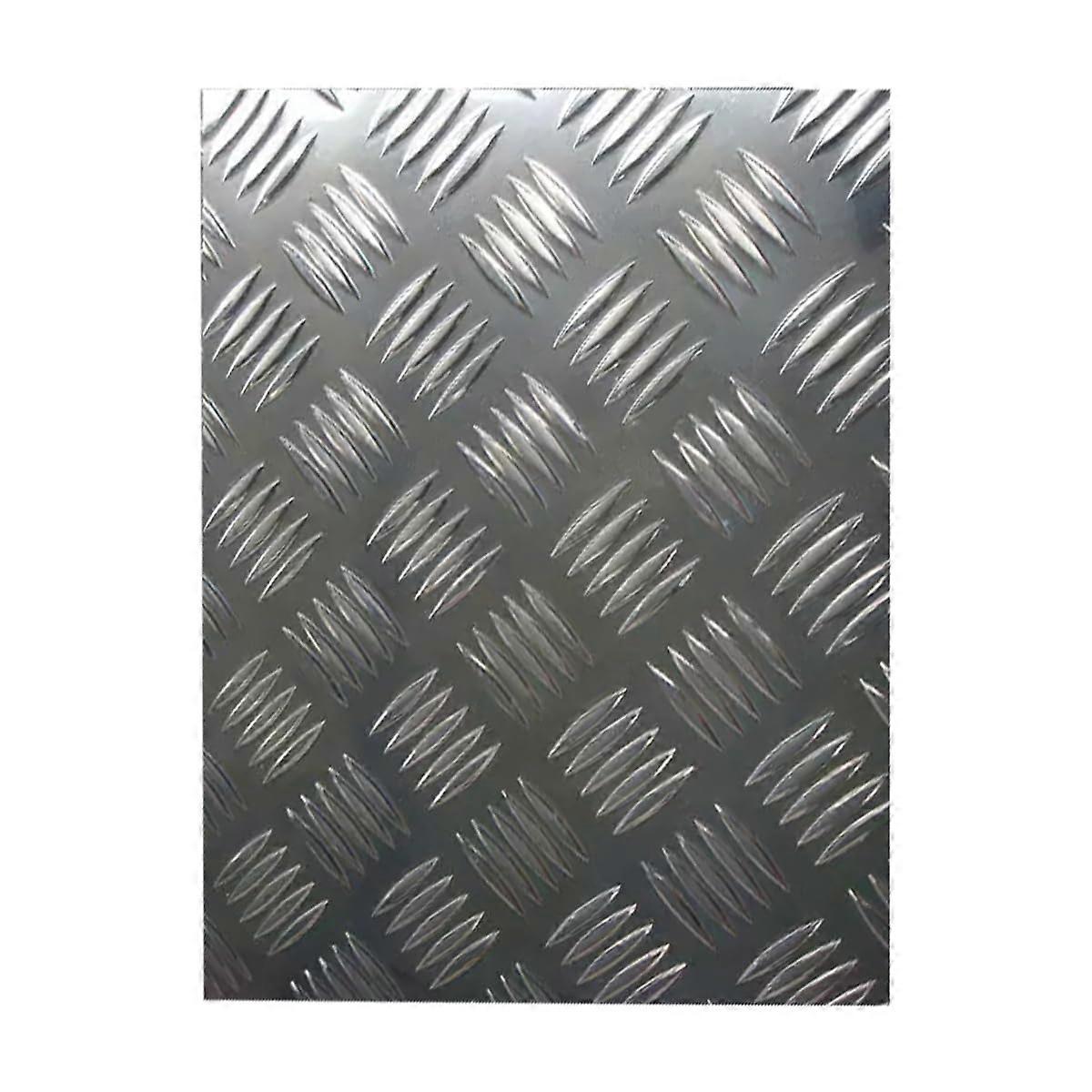 Tread Plate Aluminium 5mm Thick Sheet 200mm x 200mm