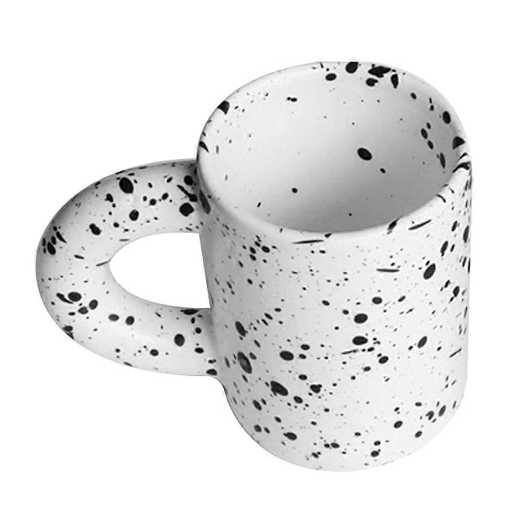 White Ceramic Coffee Cup for Home Use 3Pcs Drinking Cups