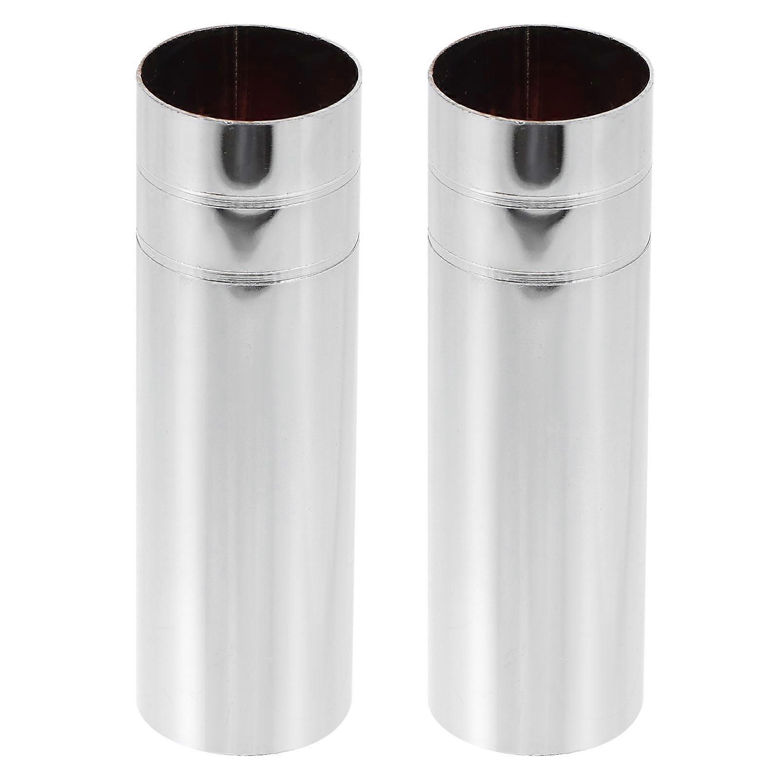 Chandelier Lamp Base Cover Silver 4Pcs for Lamp Holder Replacement