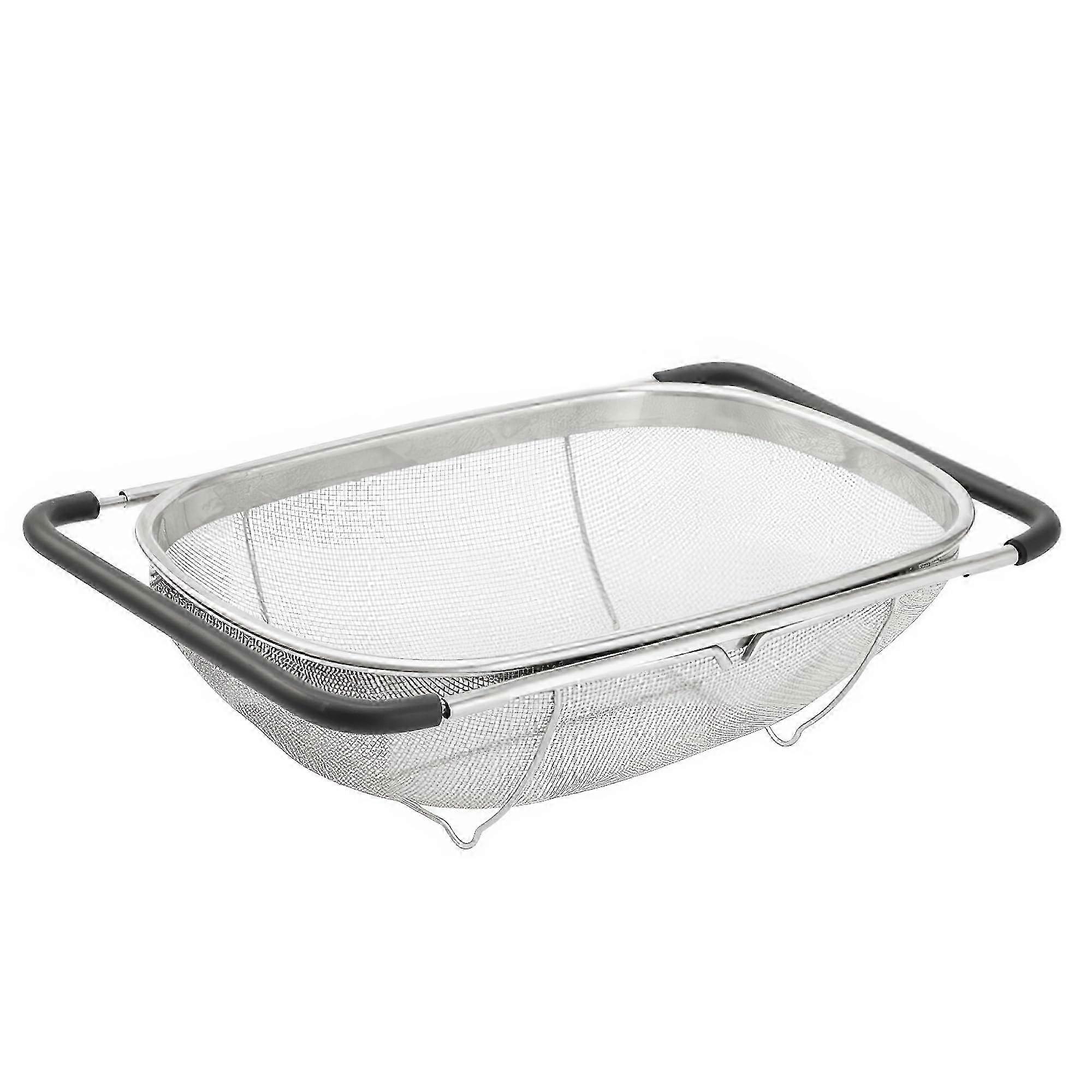 2026 Expandable Over-Sink Colander - 4QT Fine Mesh Strainer (Single Unit)